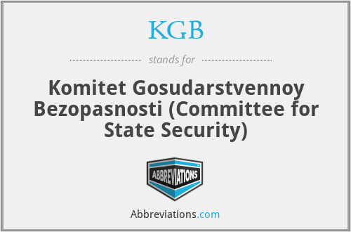 What does committee for state security stand for?